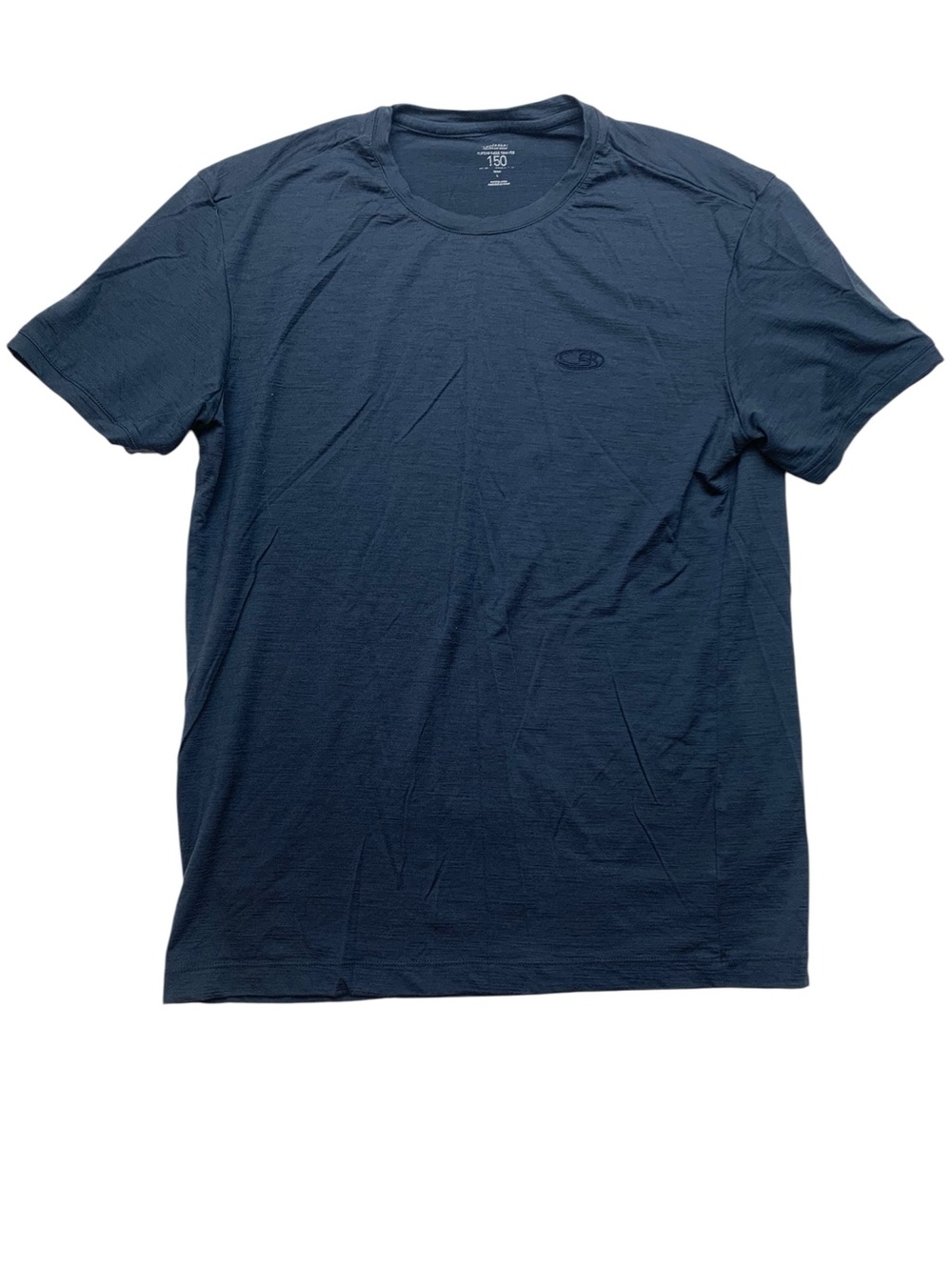 icebreaker  Men's large Navy Crew Neck T-Shirt merino wool  Performance Comfort
